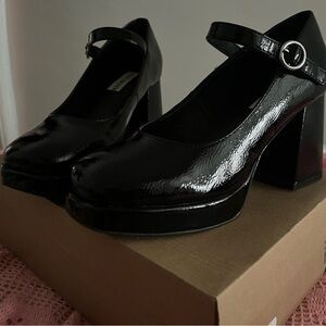 Patent Leather Mary Jane Platforms